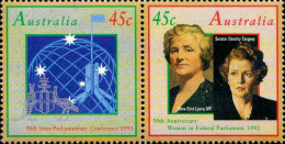 Australie Poste N** Yv:1326/1327 Women In Federal Parliament - Famous Ladies