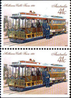 Australie Poste N** Yv:1131a Mi:1175D Melbourne Cable Tram 1886 Paire - Tranvie