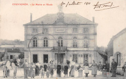 COUVIGNON (Aube) - La Mairie Et L'Ecole - Cheval - Voyagé 1911 (2 Scans) - Otros & Sin Clasificación