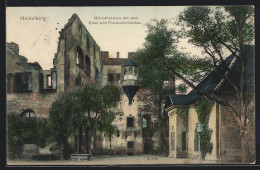 AK Heidelberg, Bibliotheksbau Mit Dem Erker Und Frauenzimmerbau  - Heidelberg