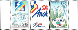 Andorre (F) Poste N** Yv:426A Mi:446Str Ski En Andorre Bord De Feuille - Nuovi