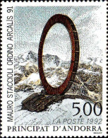 Andorre (F) Poste N** Yv:423 Mi:444 Mauro Staccioli Ordino Arcalis 91 - Unused Stamps