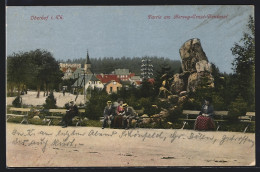 AK Oberhof / Th., Partie Am Herzog-Ernst-Denkmal  - Oberhof