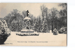 NANCY Sous La Neige - A La Pépinière - Statue De Claude Gelée - Très Bon état - Nancy