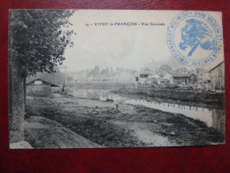 F23 - 51 - Vitry Le François - Vue Générale  - Cachet Train Sanitaire Semi-Permanent No6 (Midi) - Vitry-le-François