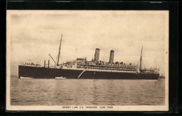 AK Orient Line, S.S. Ormonde Auf See  - Dampfer