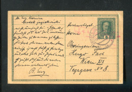 "OESTERREICH" 1916, Postkarte Mit "ZENSUR" (roter Zensurstempel) Nach Wien (A2072) - Postcards