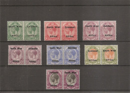 Afrique Du Sud-Ouest ( Lot 7 Paires Horizontales X -MH ) - Afrique Du Sud-Ouest (1923-1990)