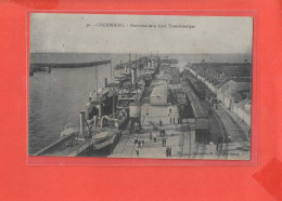 50 CHERBOURG Cpa Panorama De La Gare Transtalantique      40 FC - Cherbourg