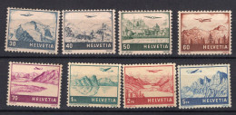 T3922 - SUISSE SWITZERLAND AERIENNE Yv N°27/34 ** (32 *) - Nuevos