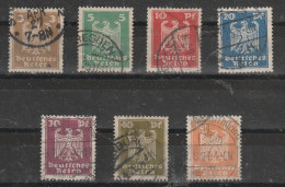 1924 - REICH   Mi No 355/361 - Gebruikt