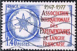 France Poste Obl Yv:1945 Mi:2040 Parlementaires De Langue Francaise (Lign.Ondulées) - Usati