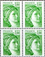France Poste N** Yv:1973 Mi:2105y Sabine De David (Bloc De 4) - Unused Stamps