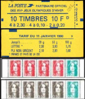 France Carnet N** Yv:1502 Mi: Partenaire Officiel 4x2,30 4x0,10 2x0,20 D Briat (Fermé) - Autres & Non Classés