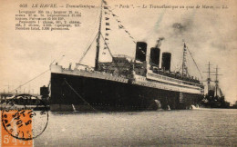 Paquebot "Paris" Le Transatlantique Au Quai De Marée - LE Havre - Dampfer