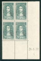 Lot 2010 France Coin Daté N° 397 Du 28/6/1938 (**) - 1930-1939