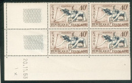 Lot 1038 France Coin Daté N° 963 Du 20/11/1953 (**) - 1950-1959