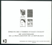 Lot 385 France N°2772/75 Epreuve - Unused Stamps