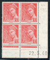 Lot 5748 France Coin Daté Mercure N°412 (**) - 1940-1949