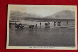 Everest 1922 Original Photo Card By Capt. Morris "The First View Of Mount Everest" - Mountaineering, Alpinism