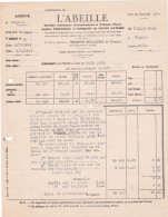16-L'Abeille..Assurances Contre L'Incendie..... .Cognac..(Charente)...1941 - Banca & Assicurazione