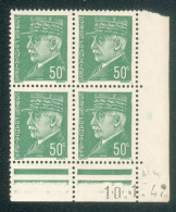 Lot A086 France Coin Daté N°508 Pétain (**) - 1940-1949