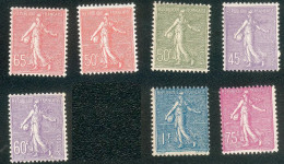 Lot Z109 France Lot Type Semeuses 7TP (**) - Altri & Non Classificati