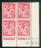Lot C390 France Coin Daté Iris N°654(**) - 1940-1949