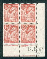 Lot A989 France Coin Daté Iris N°652 (**) - 1940-1949