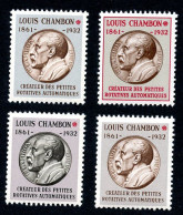 Lot Z670 4 Vignettes Expérimentales CHAMBON - Andere & Zonder Classificatie