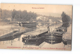 Environs De NANCY - CHAMPIGNEULLES - Le Port Et Le Pont Tournant Sur La Canal De La Marne Au Rhin - Très Bon état - Autres & Non Classés