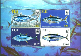 FIJI 2004 WWF SHEET OF 4, GAME FISH** - Fishes