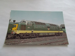 THEME TRAIN LOCOMOTIVE  CLASS 55 DELTIC LOCOMOTIVE N° D 9021 PRIOR TO NAMING STANDS AT DONCATER WORKS APRIL 1962 - Trains