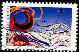 France Poste AA Obl Yv: 933 Mi:5754I Dynamiques-Cerf Volant (Lign.Ondulées) - Used Stamps