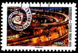 France Poste AA Obl Yv: 932 Mi:5753I Dynamiques-L'échangeur Shangai Hanpu (Lign.Ondulées) - Gebraucht