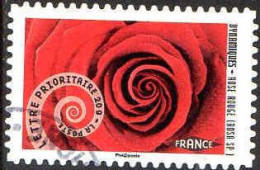 France Poste AA Obl Yv: 930 Mi:5751I Dynamiques-Rose Rouge (Rosa Sp.) (Beau Cachet Rond) - Used Stamps