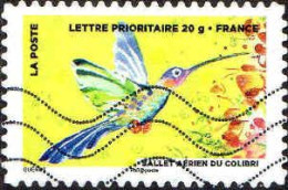 France Poste AA Obl Yv: 896 Mi:5696 Ballet Aérien Du Colibri (Lign.Ondulées) - Used Stamps