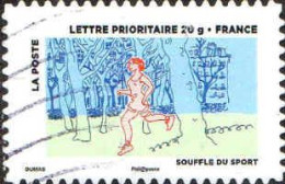 France Poste AA Obl Yv: 898 Mi:5698 Souffle Du Sport (Lign.Ondulées) - Used Stamps