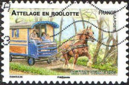 France Poste AA Obl Yv: 820 Mi:5550 Attelage En Roulotte (Lign.Ondulées) - Used Stamps