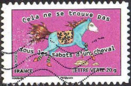 France Poste AA Obl Yv: 799 Mi:5516 Cela Ne Se Trouve Pas Sous Les Sabots D'un Cheval (Lign.Ondulées) - Oblitérés