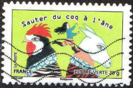 France Poste AA Obl Yv: 796 Mi:5513 Sauter Du Coq à L'âne (Lign.Ondulées) - Gebraucht