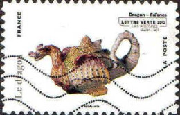 France Poste AA Obl Yv: 784 Mi:5490 Le Dragon (Lign.Ondulées) - Used Stamps