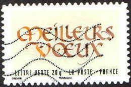 France Poste AA Obl Yv: 767 Mi:5470 Meilleurs Vœux (Lign.Ondulées) - Used Stamps