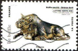 France Poste AA Obl Yv: 777 Mi:5483 Le Buffle (Lign.Ondulées) - Used Stamps