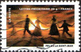 France Poste AA Obl Yv: 756 Mi:5438 Feu De La Saint-Jean (Lign.Ondulées) - Used Stamps