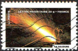 France Poste AA Obl Yv: 752 Mi:5434 La Soudure (Lign.Ondulées) - Usados