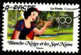 France Poste AA Obl Yv:2324 Mi: Blanche-Neige Et Les Sept Nains (Obl.mécanique) - Gebraucht