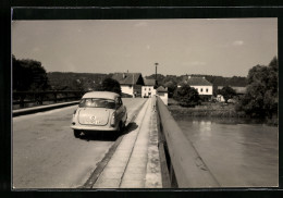 AK Ettenau /Ob.-Österreich, Grenze Nach Deutschland, Auto Auf Der Brücke  - Other & Unclassified