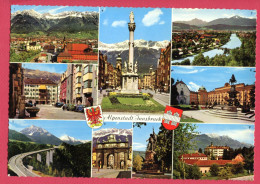 CPSM (Grand Modèle 251 X 14,5 Cm) (Ref FF: 914) MULTIVUE  Alpenstadt Innsbruck TIROL (Autriche) - Innsbruck