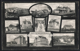 AK Bad Schallerbach, Kurhaus St. Raphael, Bahnhof, Wiener Bezirkskrankenkasse  - Other & Unclassified
